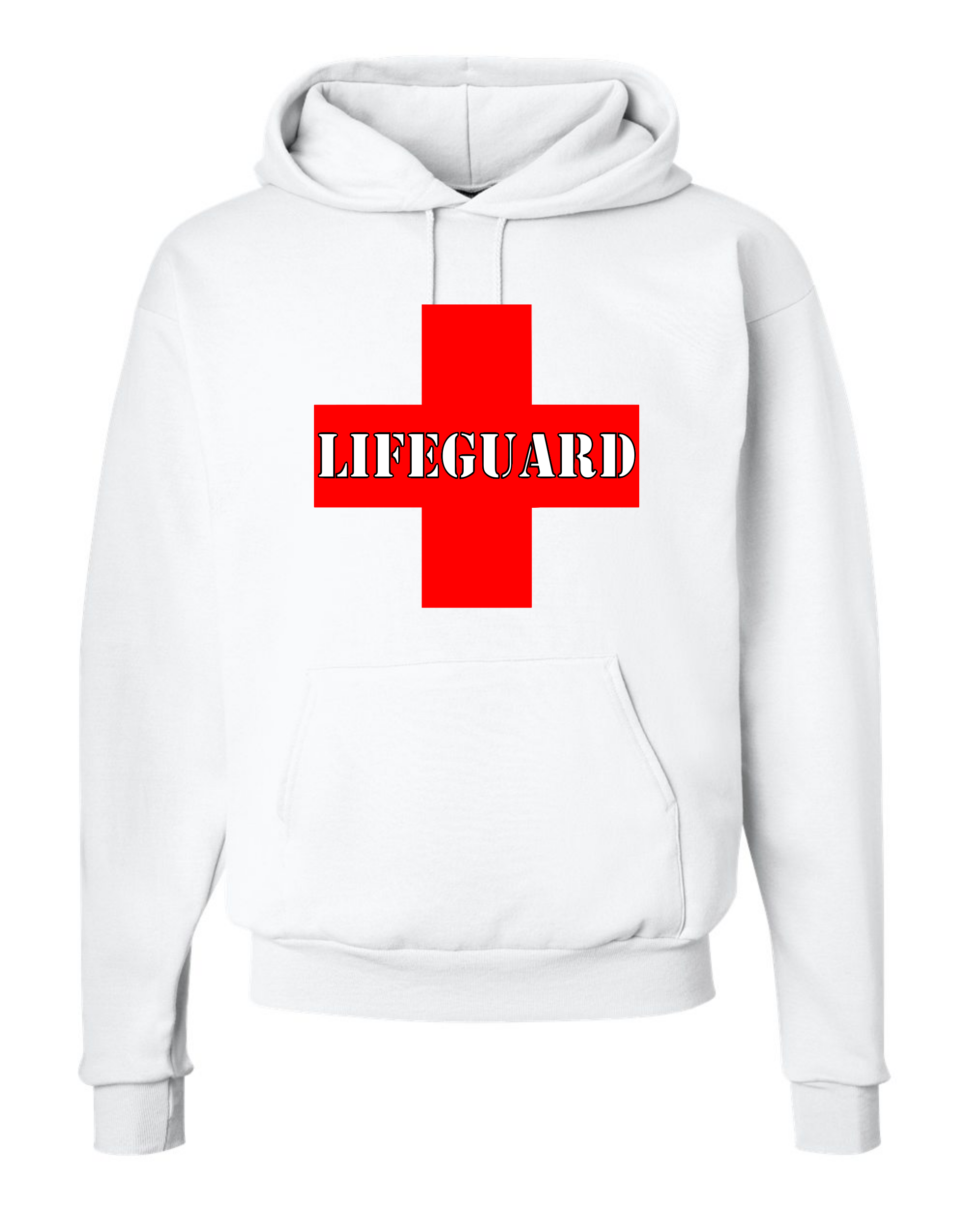 Lifeguard Hoodie pismo beach size M red/white