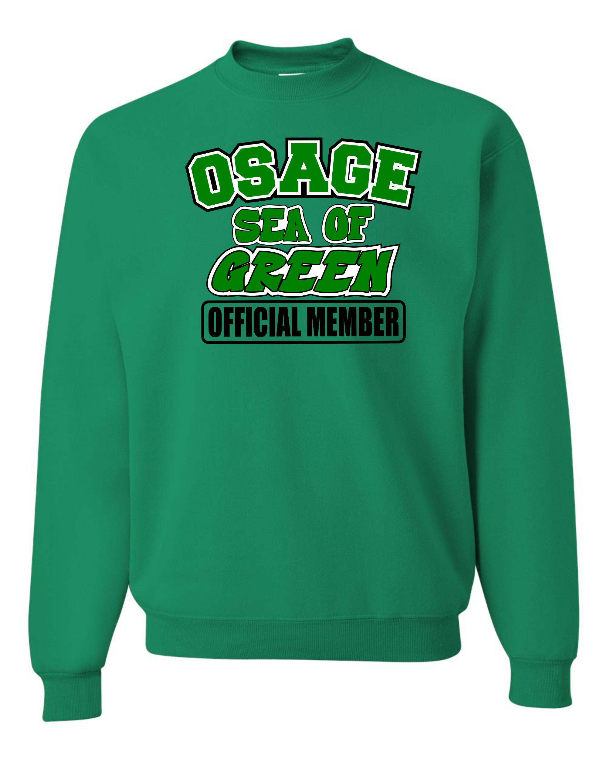 Osage Green Devils "Sea of Green" - Crew Sweatshirt - Image 2