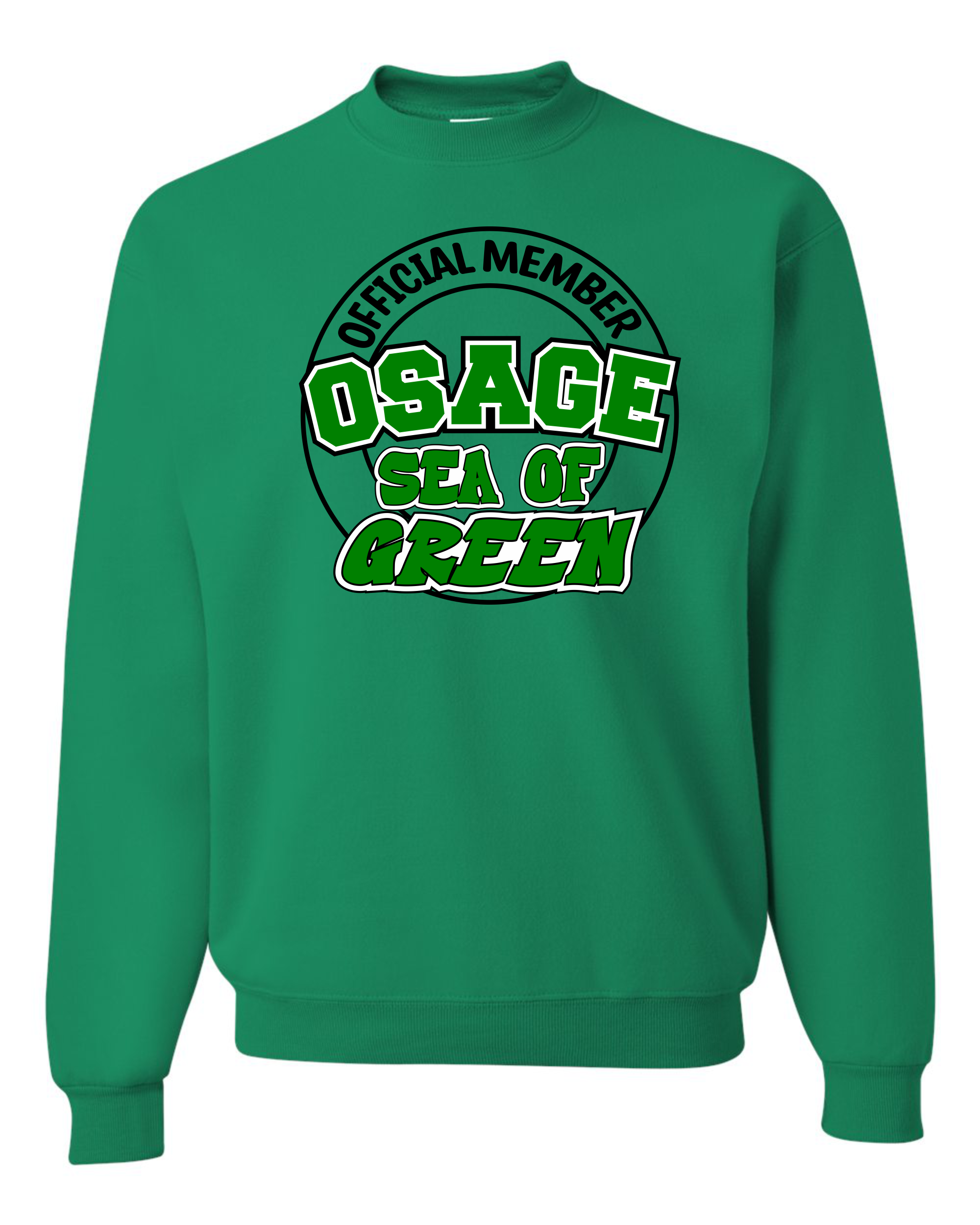 Osage Green Devils "Sea of Green" - Crew Sweatshirt