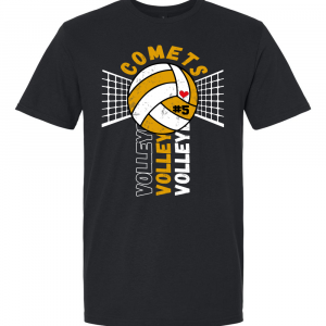 Charles City Comets 2026 Custom Volleyball Classic Tee