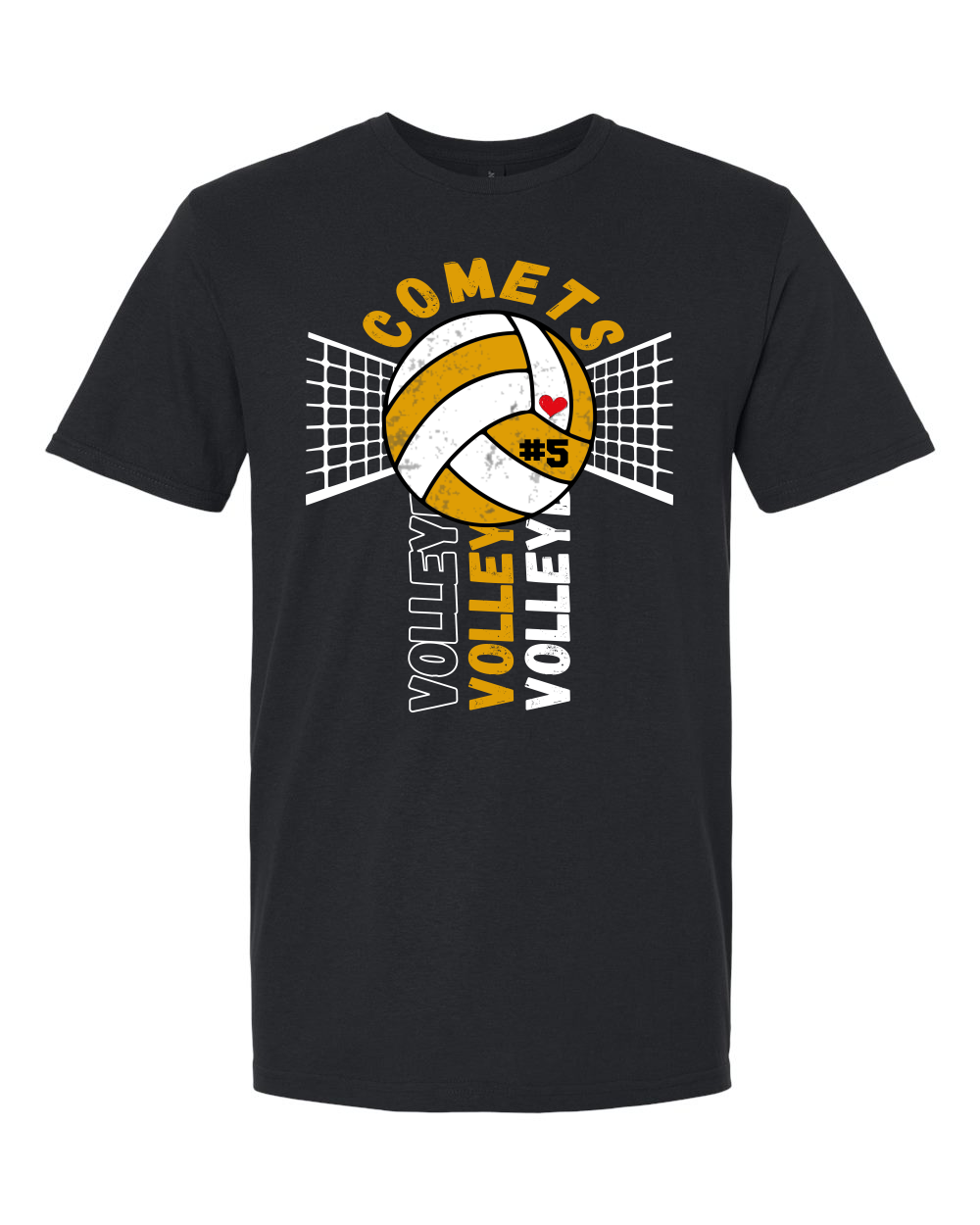 Charles City Comets 2026 Custom Volleyball Classic Tee