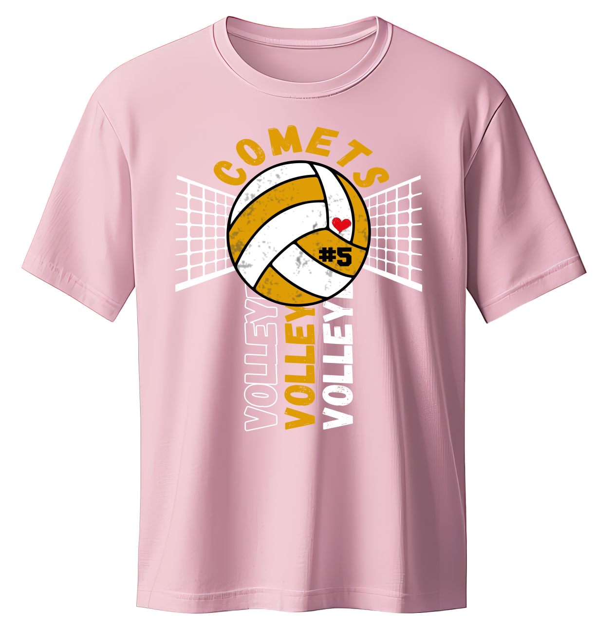 Charles City Comets 2026 Custom Volleyball Classic Tee - Image 4